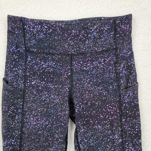 Lululemon Speed Up Crop 21” Inseam Size 4 Crystalline Multi Purple Galaxy W6AL4S - Picture 1 of 9